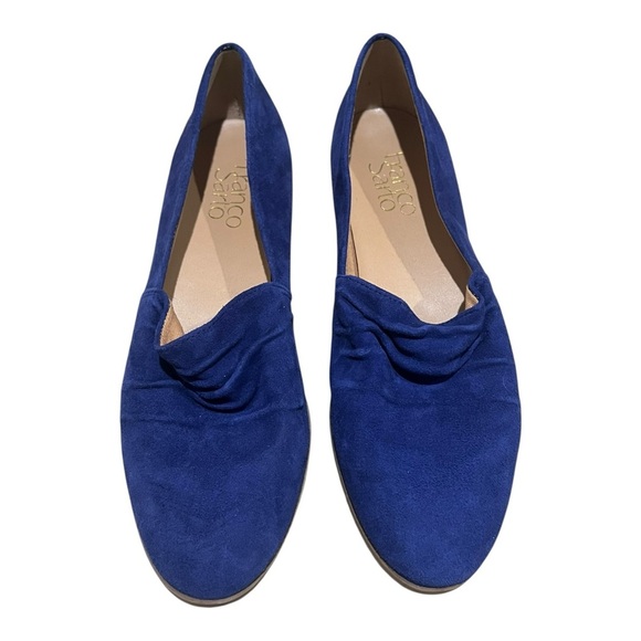 Franco‎ Sarto Fidelity Women Round Toe Suede Blue Loafer 7.5 - Picture 1 of 7